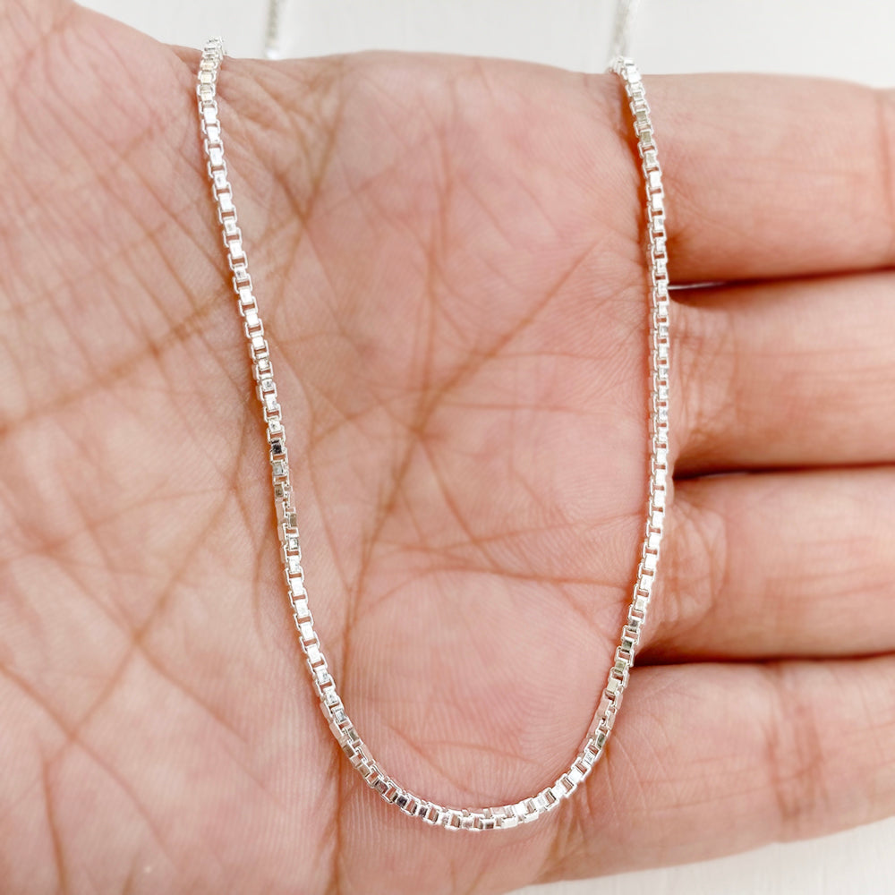 Silver box deals chain 20 inch