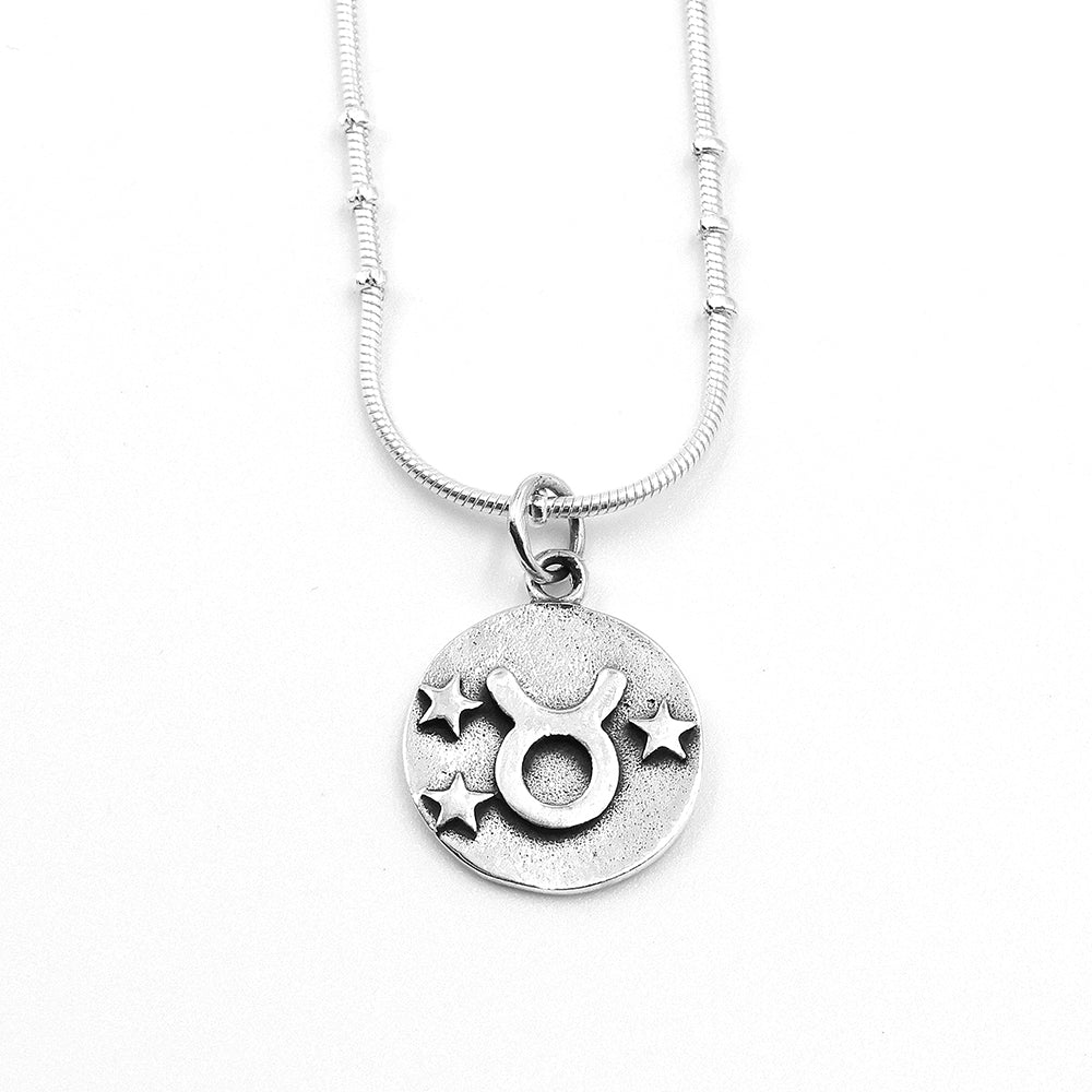 Taurus on sale necklace silver