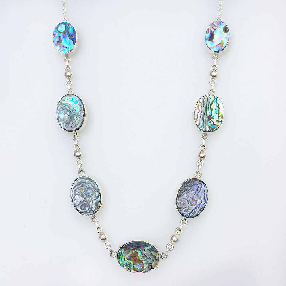 Abalone Silver Necklace – SILBERUH