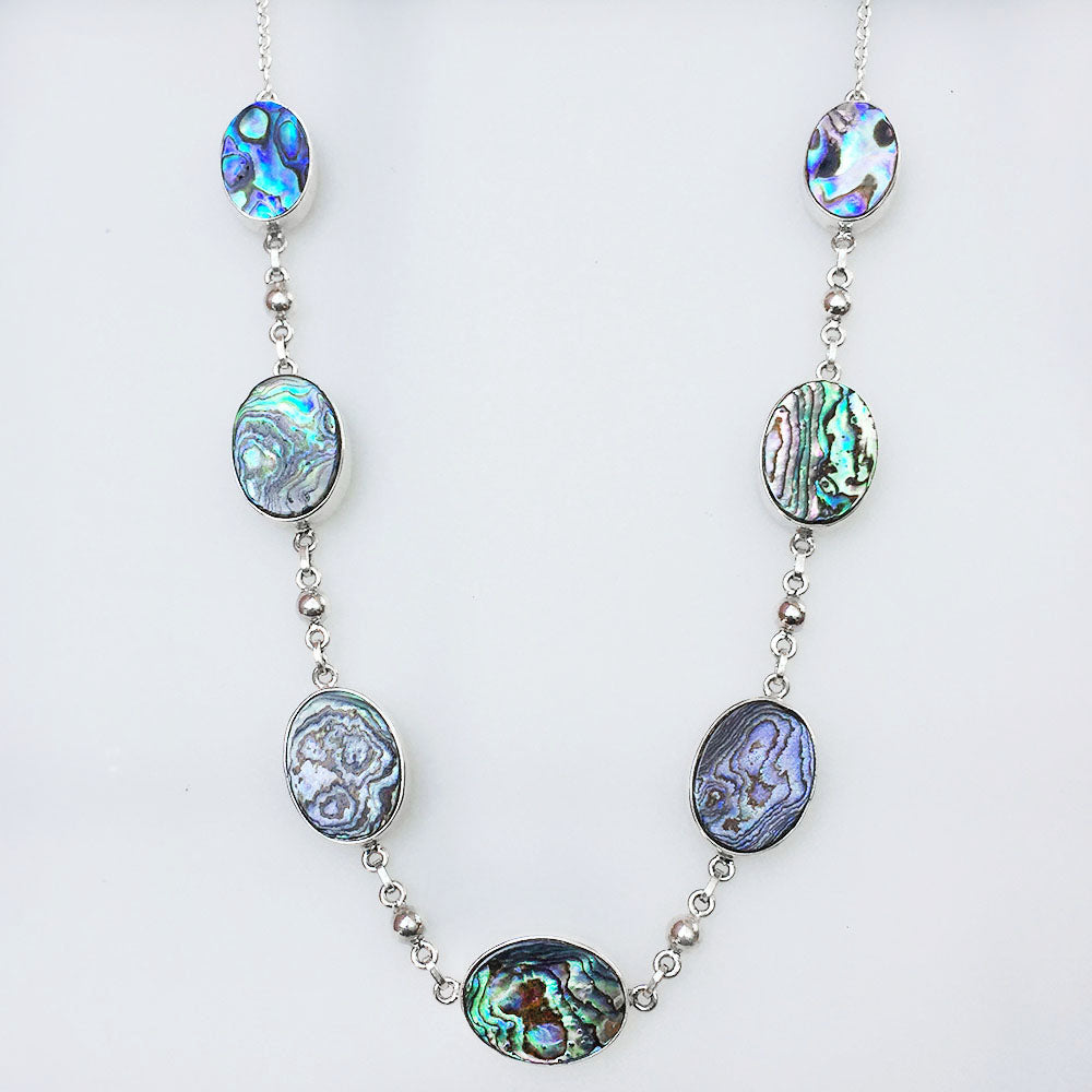 Abalone Silver Necklace – SILBERUH