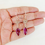 Amethyst Sahasrara Chakra Silver Earring