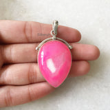 Druzy Pink Silver Pendant