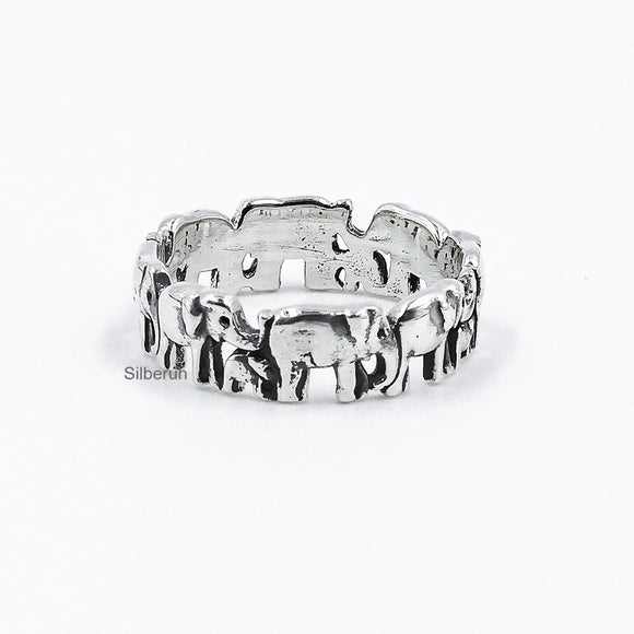 Silver Elephant Ring | SUTRAWEAR | Free Shipping Worldwide – Sutra Wear