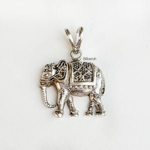 Elephant Silver Pendant