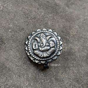 Ganesha Silver Nose Clip