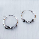 Gypsy Silver Bali Hoop Earring