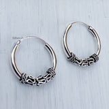 Gypsy Silver Bali Hoop Earring