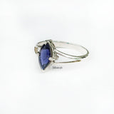 Iolite Marquise Silver Ring