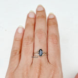 Iolite Marquise Silver Ring