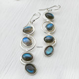 Labradorite Silver Earring