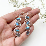 Labradorite Silver Earring