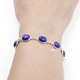 Lapis Lazuli Silver Bracelet