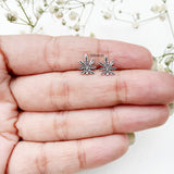 Marijuana Leaf Silver Stud