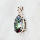 Mystic Topaz Silver Pendant