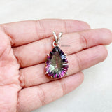 Mystic Topaz Silver Pendant