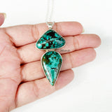 Natural Turquoise Silver Necklace