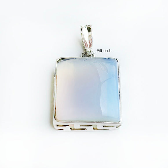 Opalite Greek Silver Pendant