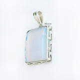 Opalite Greek Silver Pendant