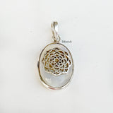 Opalite Sahasrara Chakra Silver Pendant