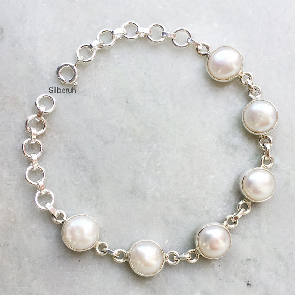 Buy Sterling Silver Pearl Bracelet, White Pearl Bracelet, Dainty  Minimalist, Bridal, Bridesmaid Gifts, Wedding Jewelry, ALSO in Gold, Rose  Gold Online in India - Etsy