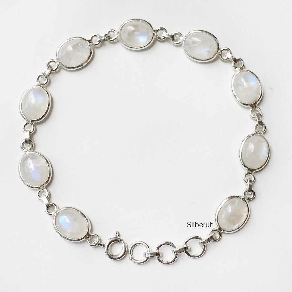 Sterling top Silver Moonstone Bracelet