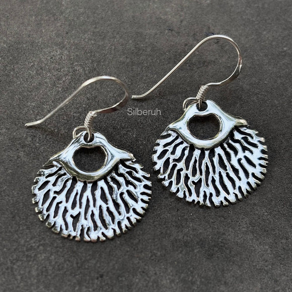 Seaweed Silver Earring