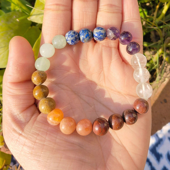 Seven Chakra Beaded Bracelet