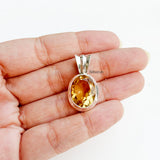 Silver Citrine Pendant