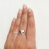 Silver Elephant Ring