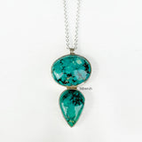 Silver Natural Turquoise Necklace