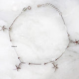 Starfish Silver Anklet