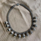 TRIBAL BALL SILVER NECKLACE - SILBERUH