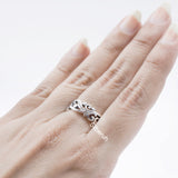 Filigree Leaf Silver Ring