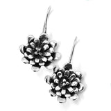 Flower Silver Fixed Hook Earring