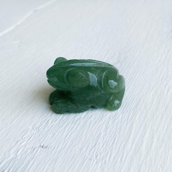 GREEN AVENTURINE FROG